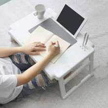 Load image into Gallery viewer, Folding Laptop Table Stand Portable Plastic Study Desk