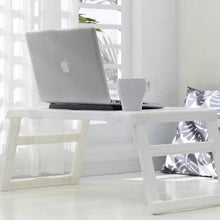 Load image into Gallery viewer, Folding Laptop Table Stand Portable Plastic Study Desk